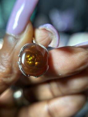 Fire Agate Silver 925 Pendant PRICE FIRM